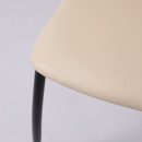 Стул DENVER, экокожа, бежевый TP12/черный (124134) 