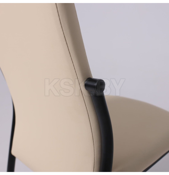 Стул DENVER, экокожа, бежевый TP12/черный (124134) 