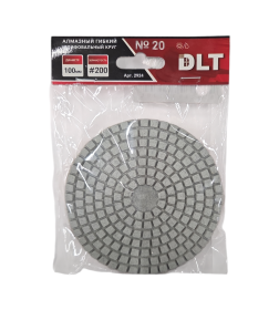 Алмазный гибкий шлифовальный круг DLT №20, #200, 100мм.