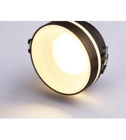 Светильник встраиваемый точечный  черный/белый матовый MR16 GU5.3 D80*43 Ambrella