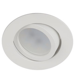 Светильник алюминиевый встраиваемый MR16/GU5.3 белый ЭРА KL86 WH