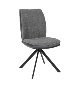 Стул SMART-R 360, g22 GRAPHITE шенилл LUX - d10 HEMATITE LUX\черный