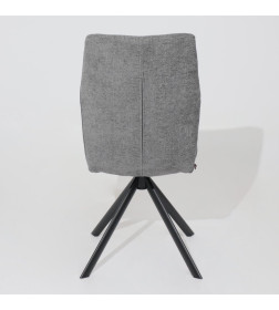 Стул SMART-R 360, g22 GRAPHITE шенилл LUX - d10 HEMATITE LUX\черный