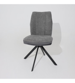 Стул SMART-R 360, g22 GRAPHITE шенилл LUX - d10 HEMATITE LUX\черный