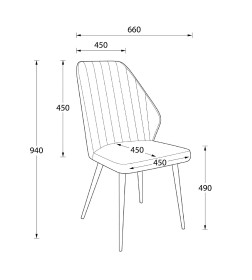 Стул LEONARD M-R1 360, d08 PLATINUM LUX\белый