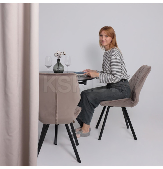 Стул Rafael M, d05 CAPPUCCINO LUX\черный (126599) 