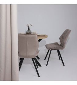 Стул Rafael M, d05 CAPPUCCINO LUX\черный