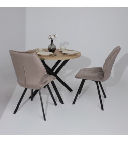 Стул Rafael M, d05 CAPPUCCINO LUX\черный