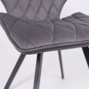 Стул Rafael M, d10 HEMATITE LUX\черный (127416) 