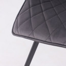 Стул Rafael M, d10 HEMATITE LUX\черный (127416) 