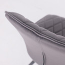 Стул Rafael M, d10 HEMATITE LUX\черный (127416) 