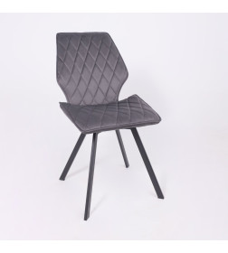 Стул Rafael M, d10 HEMATITE LUX\черный