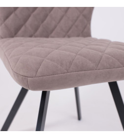 Стул ROBBY D, b05 LATTE LUX\черный