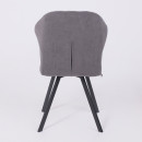 Стул ROBBY D, b28 ANTRACITE LUX\черный (127428) 