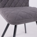 Стул ROBBY D, b28 ANTRACITE LUX\черный (127428) 