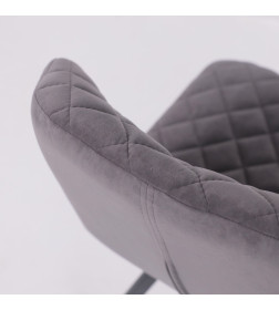 Стул ROBBY D, b28 ANTRACITE LUX\черный