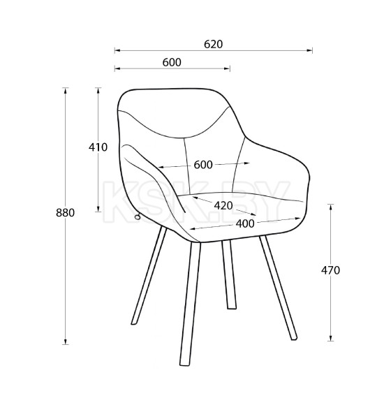 Стул ROMEO SMILE 360, b03 CREAM LUX\белый (127430) 