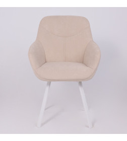 Стул ROMEO SMILE 360, b03 CREAM LUX\белый