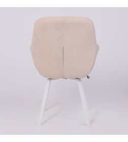Стул ROMEO SMILE 360, b03 CREAM LUX\белый