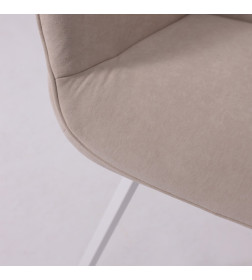 Стул ROMEO SMILE 360, b03 CREAM LUX\белый