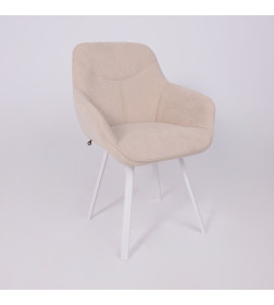 Стул ROMEO SMILE 360, b03 CREAM LUX\белый
