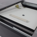 Стол ДРЕЗДЕН, керамика 0 кат. 1300(1615)*800, Камень серый Greys grey/Черный (124096) 