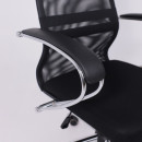 Кресло офисное Iris Chrome, DMS, крестовина хром. сетка черная (127380) 