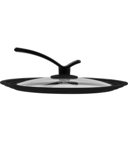 Крышка стеклянная универсальная, 240-260-280 мм, с ручкой-подставкой, CHEF, PERFECTO LINEA