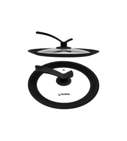 Крышка стеклянная универсальная, 240-260-280 мм, с ручкой-подставкой, CHEF, PERFECTO LINEA