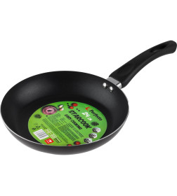 Сковорода алюминиевая с антипригарным покрытием 24х4.3 см STARCOOK, черная, PERFECTO LINEA
