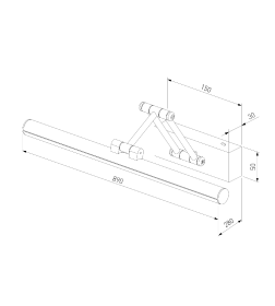 Светильник настенный светодиодный Monza белый ES