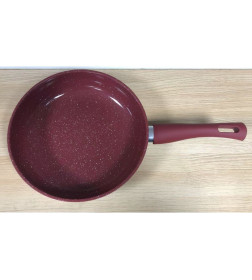 Сковорода алюминиевая с антипригарным покрытием 22х5.3 см Cook&Fun бургундия PERFECTO LINEA 55-225304