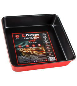Форма для выпечки, квадратная, 24х24  см, антипригарное покрытие, CHEF, PERFECTO LINEA