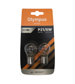 Автолампа STOREX Olympus P21/5W (BAY15d) 12v.21/5w. Блистер 2 шт.