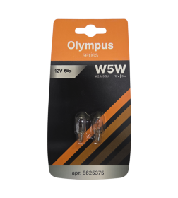 Автолампа STOREX Olympus W5W (W2.1x9.5d) 12v.5w. Блистер 2 шт.