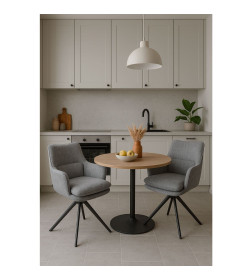 Стул TRUMP-R 360, g22 GRAPHITE шенилл LUX - Graphite замша LUX\черный