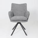 Стул TRUMP-R 360, g22 GRAPHITE шенилл LUX - Graphite замша LUX\черный (126503) 