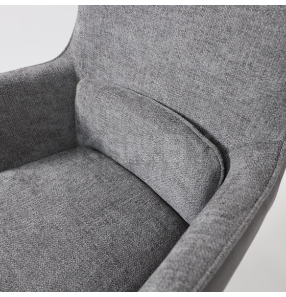 Стул TRUMP-R 360, g22 GRAPHITE шенилл LUX - Graphite замша LUX\черный (126503) 