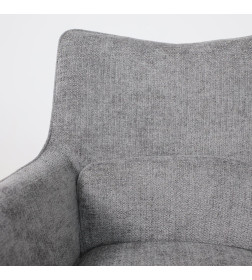 Стул TRUMP-R 360, g22 GRAPHITE шенилл LUX - Graphite замша LUX\черный