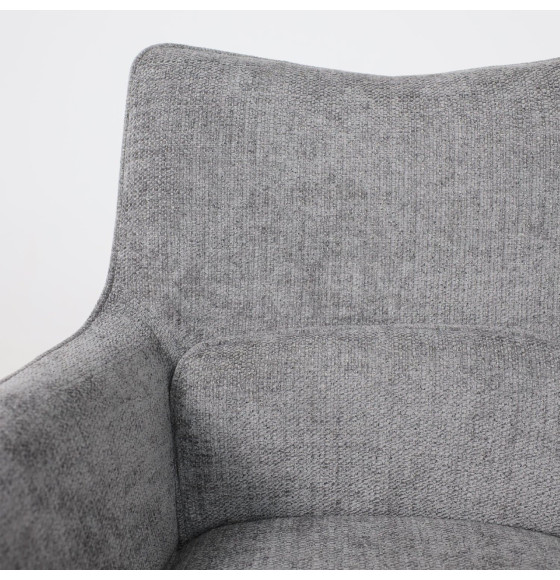 Стул TRUMP-R 360, g22 GRAPHITE шенилл LUX - Graphite замша LUX\черный (126503) 