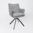 Стул TRUMP-R 360, g22 GRAPHITE шенилл LUX - Graphite замша LUX\черный (126503) 