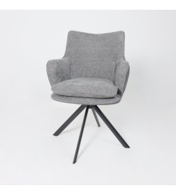 Стул TRUMP-R 360, g22 GRAPHITE шенилл LUX - Graphite замша LUX\черный