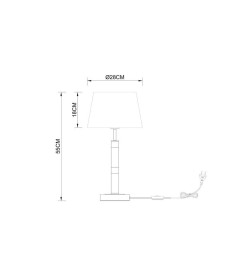 Лампа настольная декоративная Arte Lamp ROBERT A5066LT-1BK