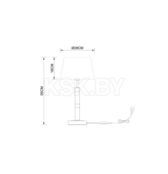 Лампа настольная декоративная Arte Lamp ROBERT A5066LT-1BK (A5066LT-1BK) 