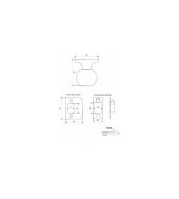 Защелка Vanger 6072-03 BLM 