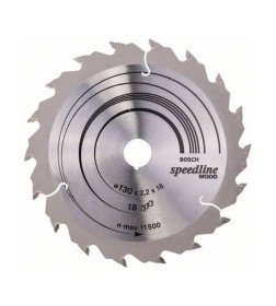 Диск пильный 130х16 мм 18 зуб. по дереву SPEEDLINE WOOD BOSCH (переменный зуб)