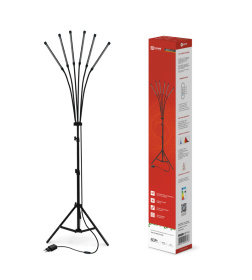 Светильник напольный на треноге светодиодный ТНО-Т2-ФИТО красно-синий 6Т60 60Вт 6 плафонов, пульт на шнуре IN HOME