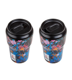 Термокружка, 450 мл, нержавеющая сталь, dark splash, серия 3D, PERFECTO LINEA