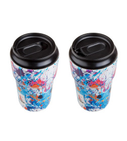 Термокружка, 450 мл, нержавеющая сталь, bright splash, серия 3D, PERFECTO LINEA