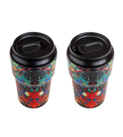 Термокружка, 450 мл, нержавеющая сталь, fun splash, серия 3D, PERFECTO LINEA